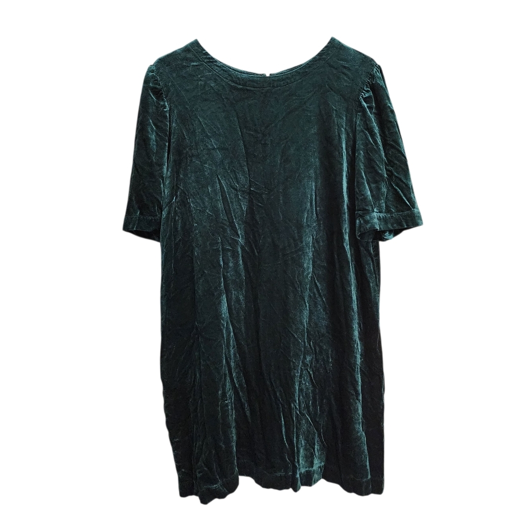 J. Jill Velvet Forest Green Dress